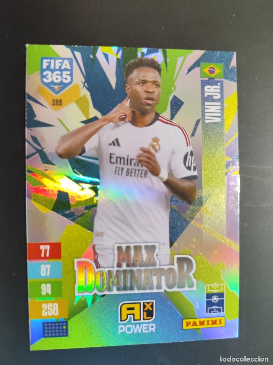 Figurine di Calcio: ADRENALYN XL FIFA 365 2027 CARD MAX DOMINATOR VINI JR REAL MADRID # 289 PANINI
