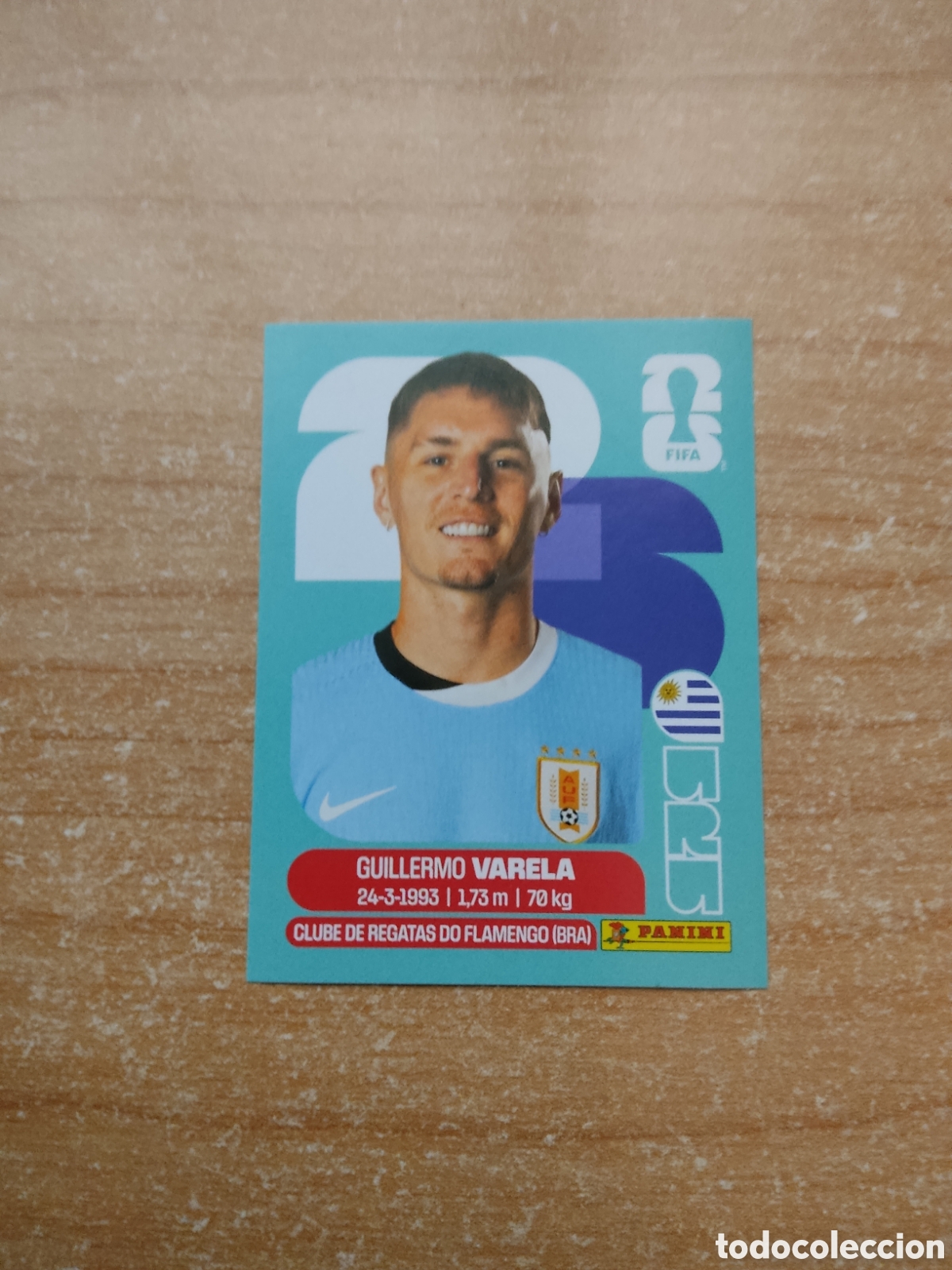 Cromos de f&uacute;tbol: 8 VARELA URUGUAY FIFA WORLD CUP 2026