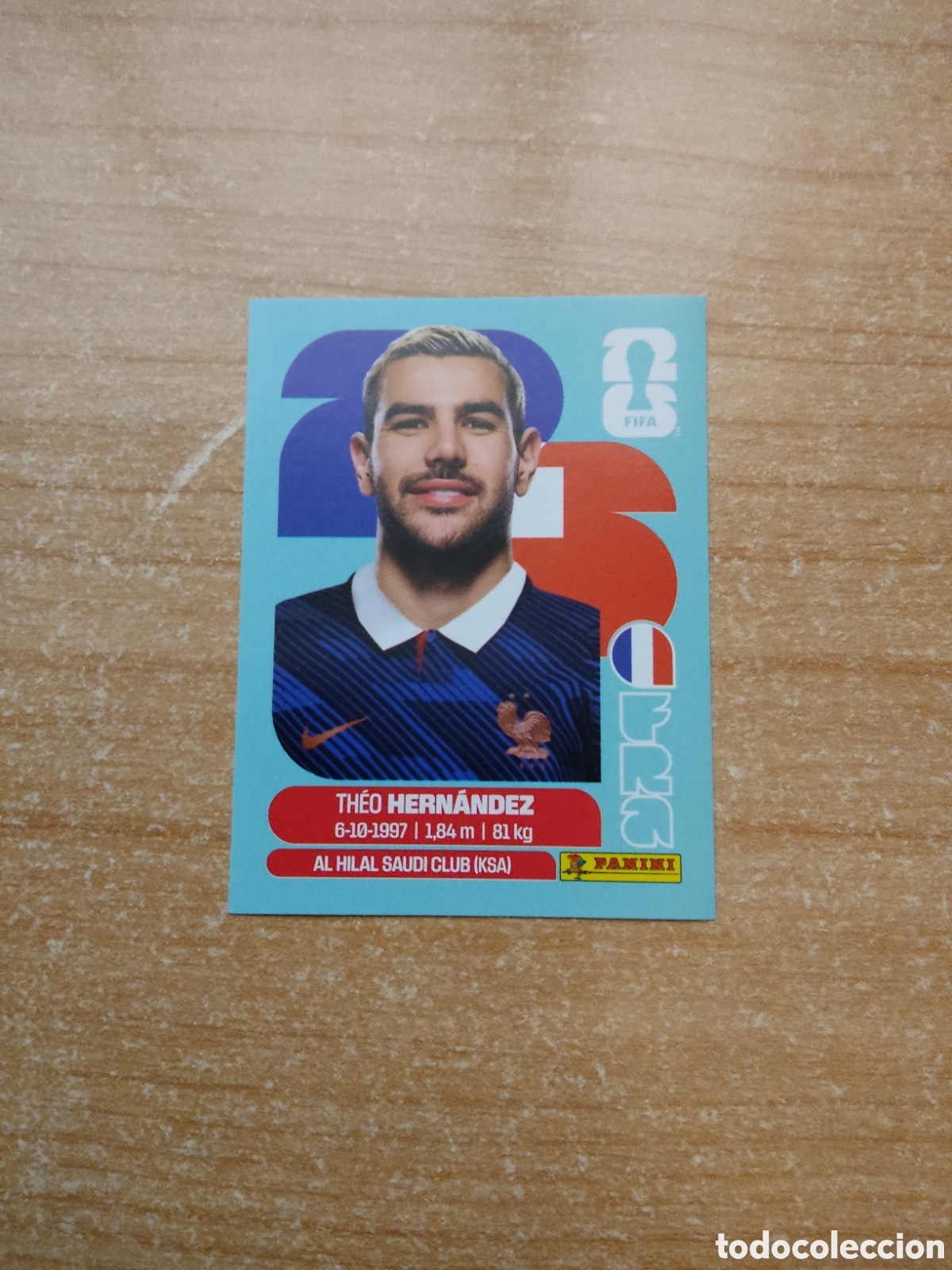 Cromos de f&uacute;tbol: 3 THEO HERNANDEZ FRANCIA FIFA WORLD CUP 2026