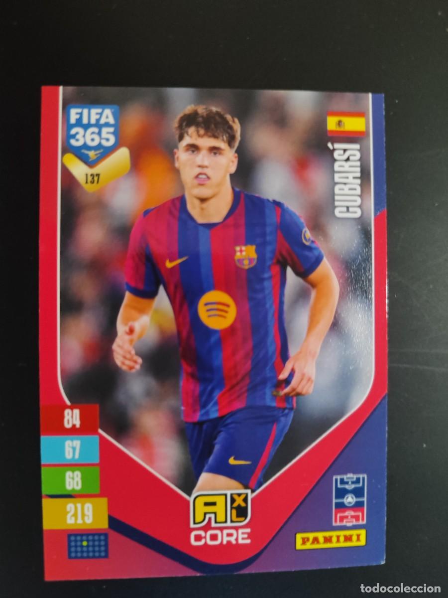 Cromos de f&uacute;tbol: ADRENALYN XL FIFA 365 2027 CARD CORE CUBARSI FC BARCELONA # 137 PANINI