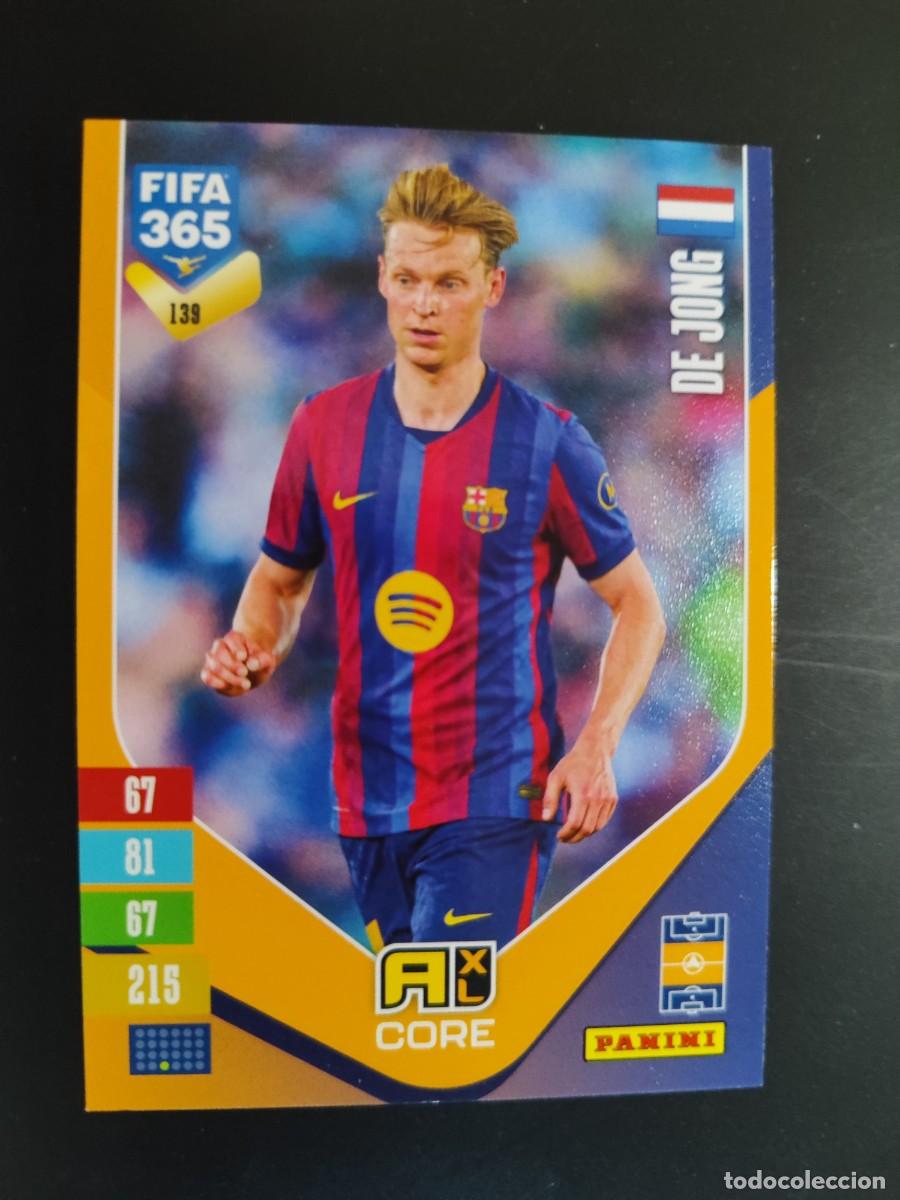 Figurine di Calcio: ADRENALYN XL FIFA 365 2027 CARD CORE DE JONG FC BARCELONA # 139 PANINI