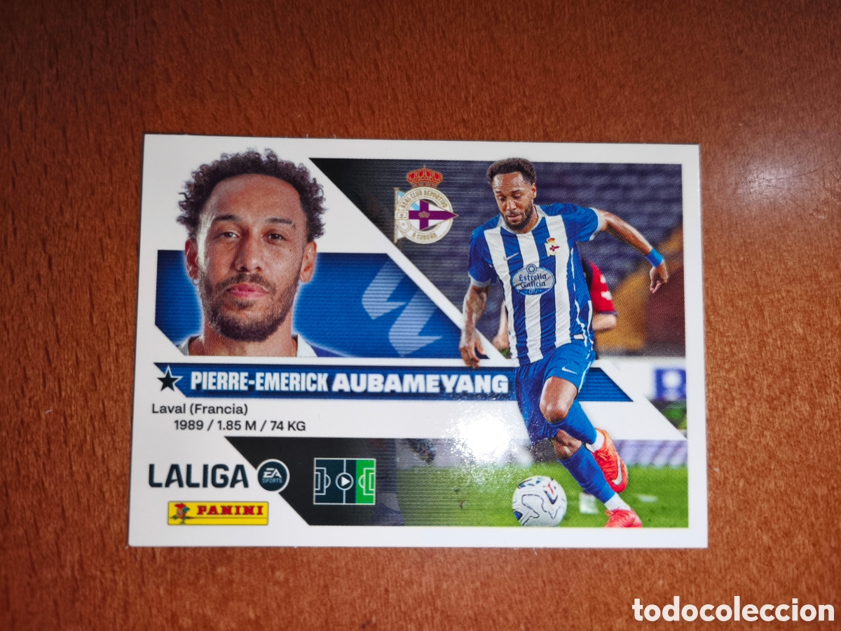 Cromos de f&uacute;tbol: Aubameyang fichaje n&deg;12 liga este 26/27 Deportivo