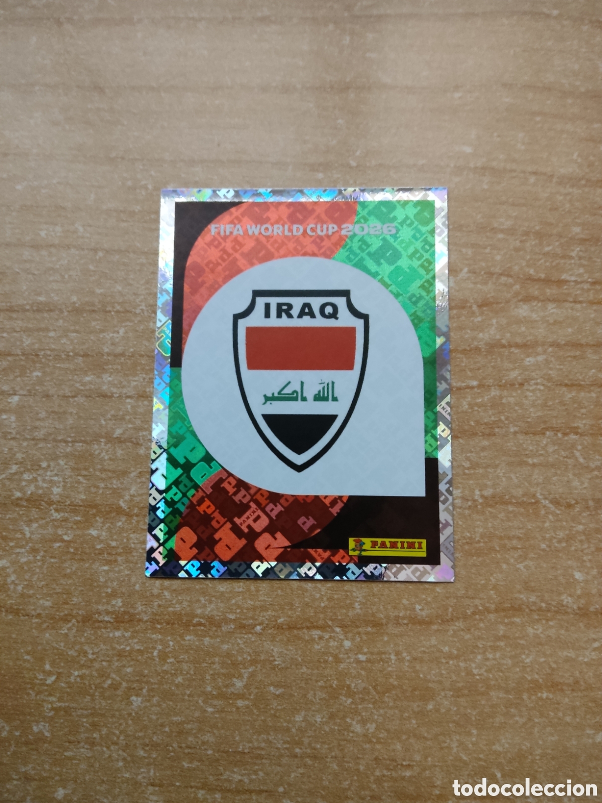 Cromos de f&uacute;tbol: 1 ESCUDO IRAK FIFA WORLD CUP 2026