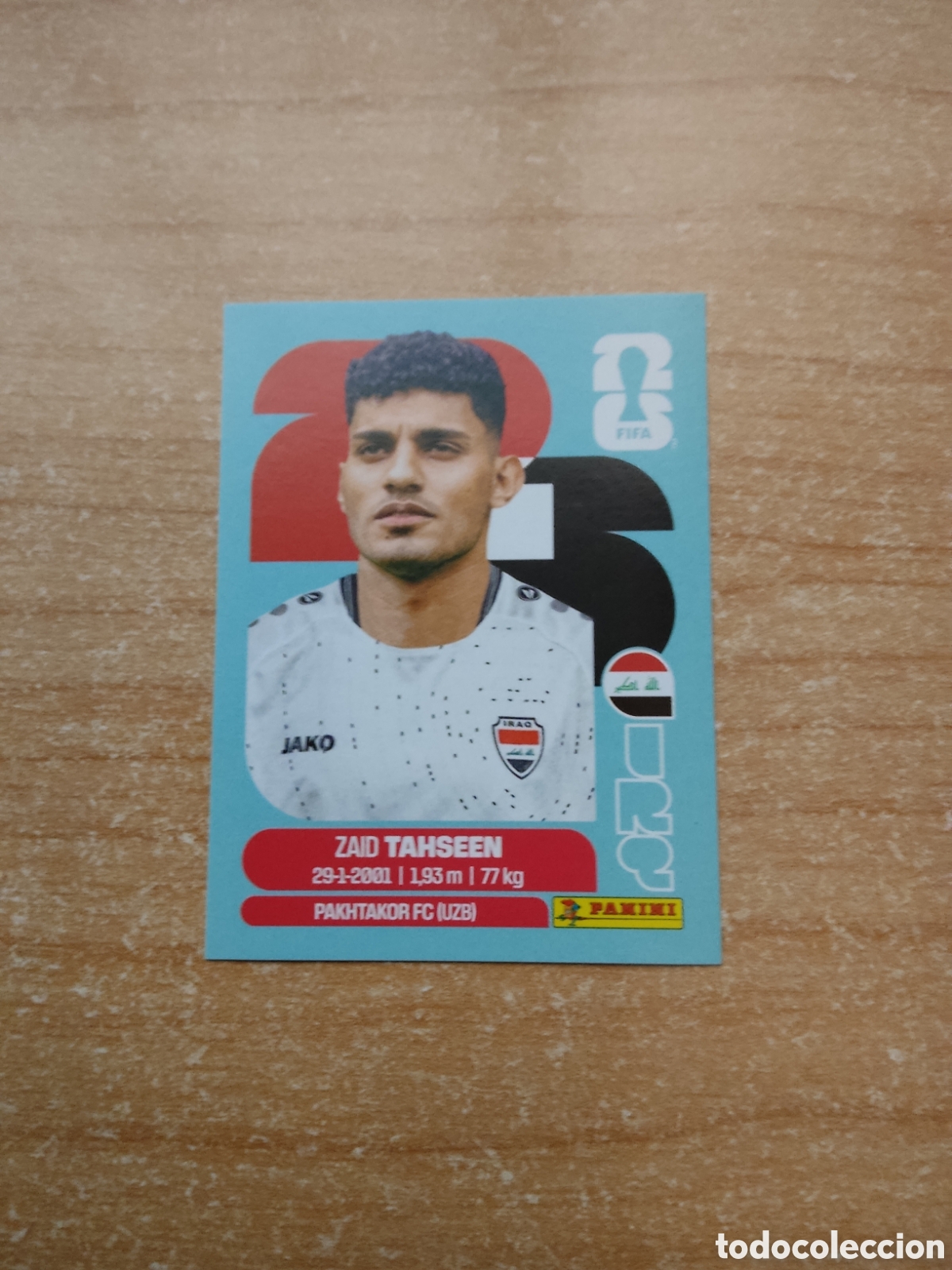 Cromos de f&uacute;tbol: 7 TAHSEEN IRAK FIFA WORLD CUP 2026