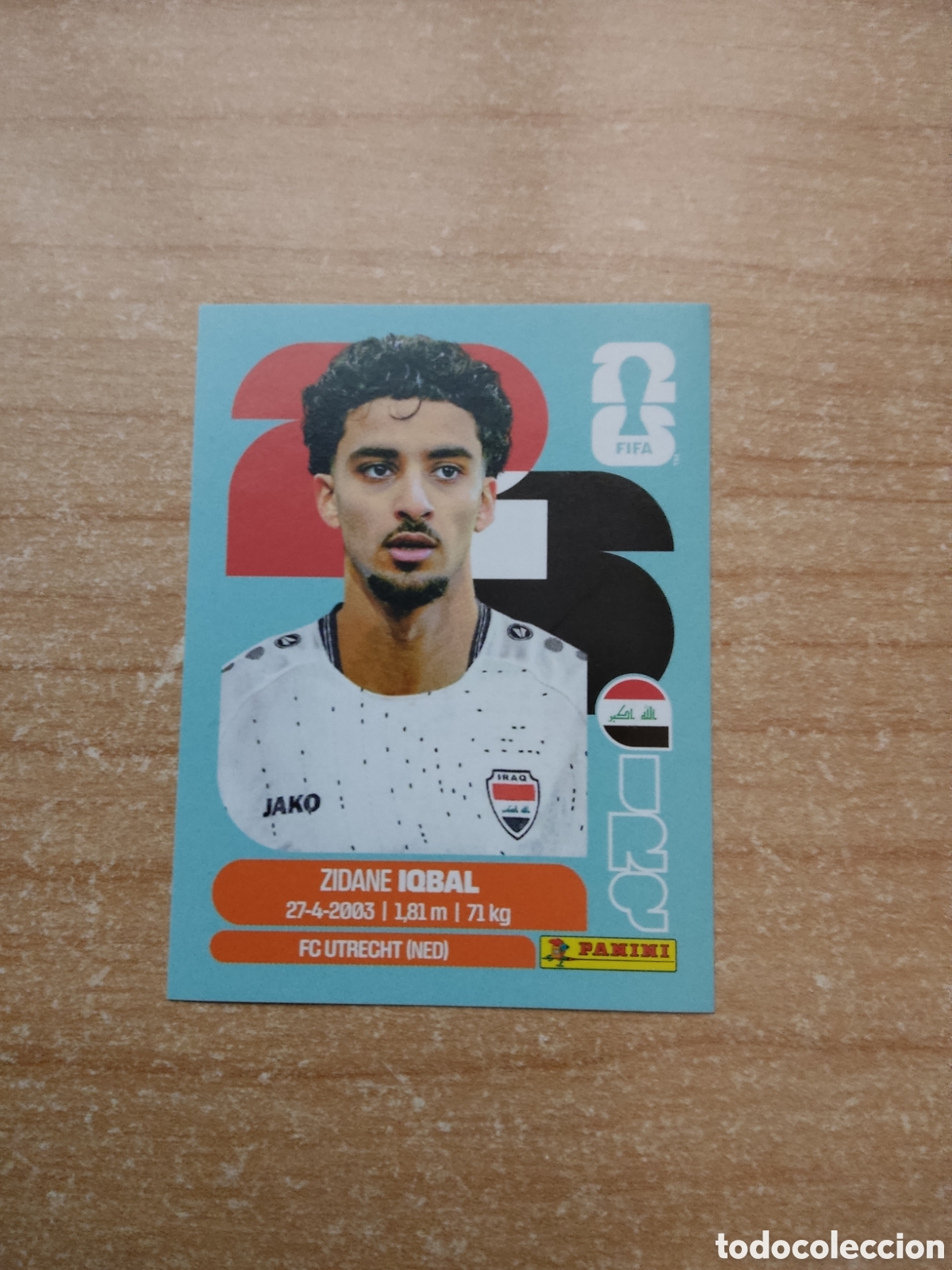 Cromos de f&uacute;tbol: 9 IQBAL IRAK FIFA WORLD CUP 2026