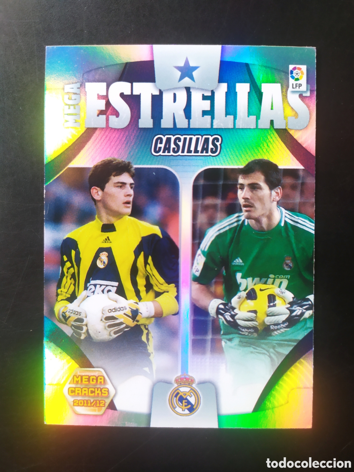 Cromos de f&uacute;tbol: Megacracks 2011 2012 11 12 panini Casillas mega estrellas n&deg; 424 Real Madrid