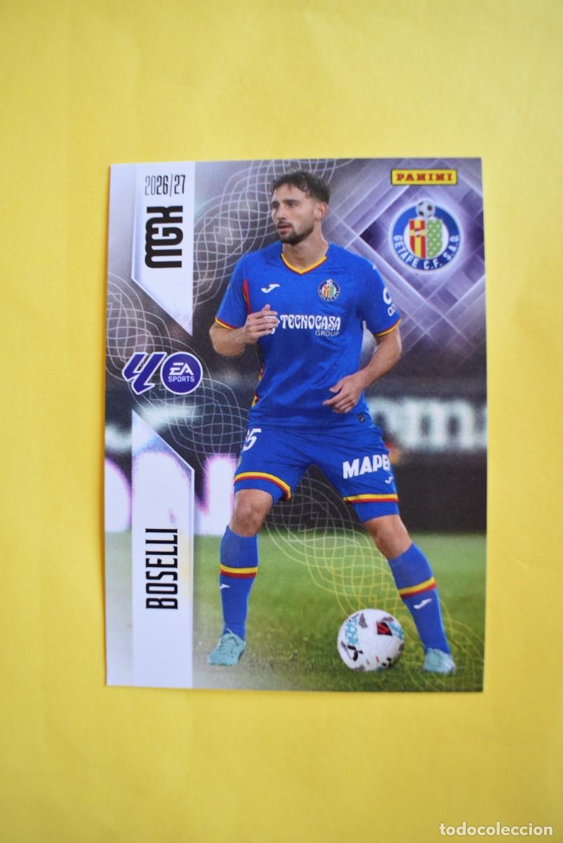 Cromos de f&uacute;tbol: Cromo La Liga. Megacracks. 2026 2027. 26 27. Boselli. Getafe. N. &ordm; 186. Panini
