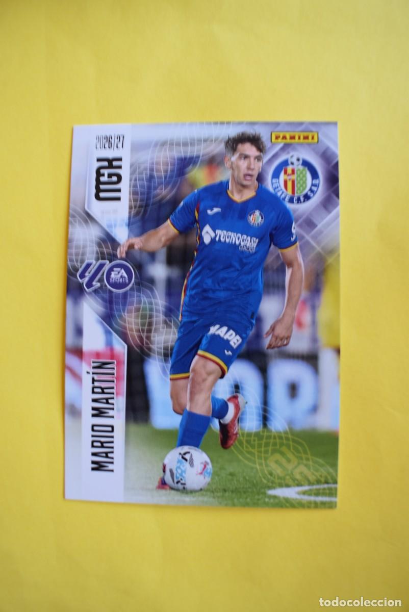 Cromos de f&uacute;tbol: Cromo La Liga. Megacracks. 2026 2027. 26 27. Mario Mart&iacute;n. Getafe. N. &ordm; 190. Panini