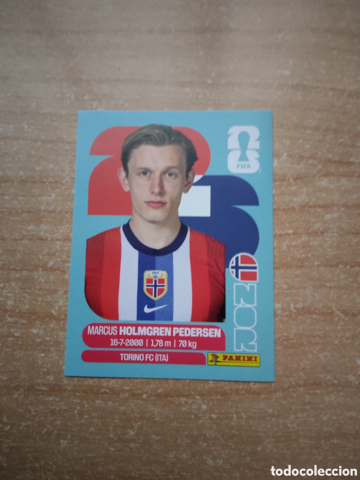 Cromos de f&uacute;tbol: 6 HOLMGREN PEDERSEN NORUEGA FIFA WORLD CUP 2026