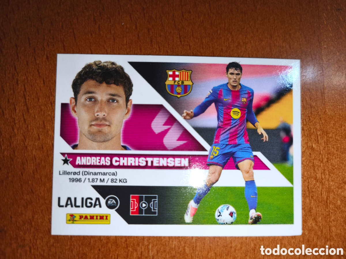 Fu&szlig;ball-Sticker: Christensen n&deg;6B liga este 26/27 Barcelona