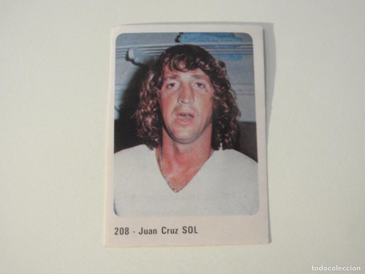 Cromos de f&uacute;tbol: Cromo n&ordm; 208 Juan Cruz SOL Real Madrid. CROMO CROM Liga 1979 1980. Sticker 79 80