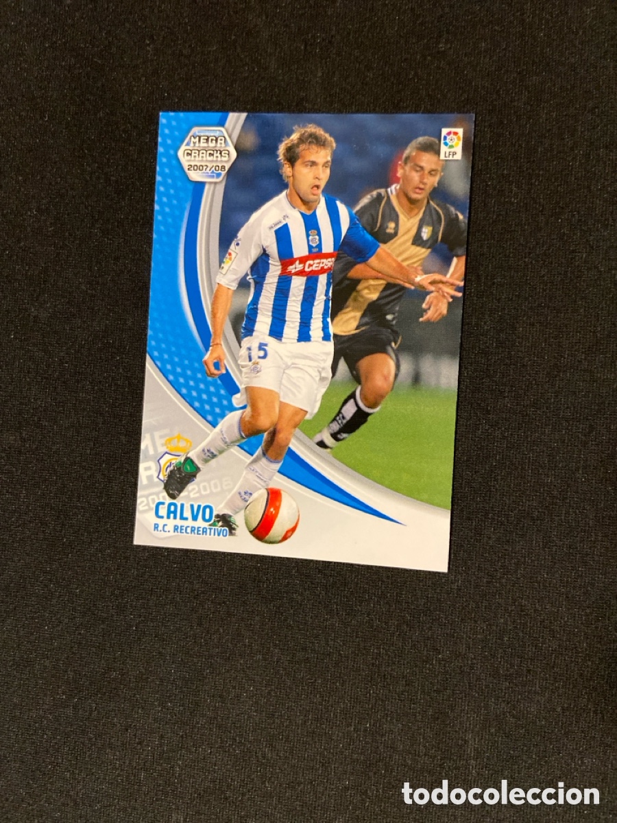 Cromos de f&uacute;tbol: CALVO 260 BIS (RECREATIVO HUELVA) PANINI MEGACRACKS 2007-2008 07 08 CROMO CARTA M-3