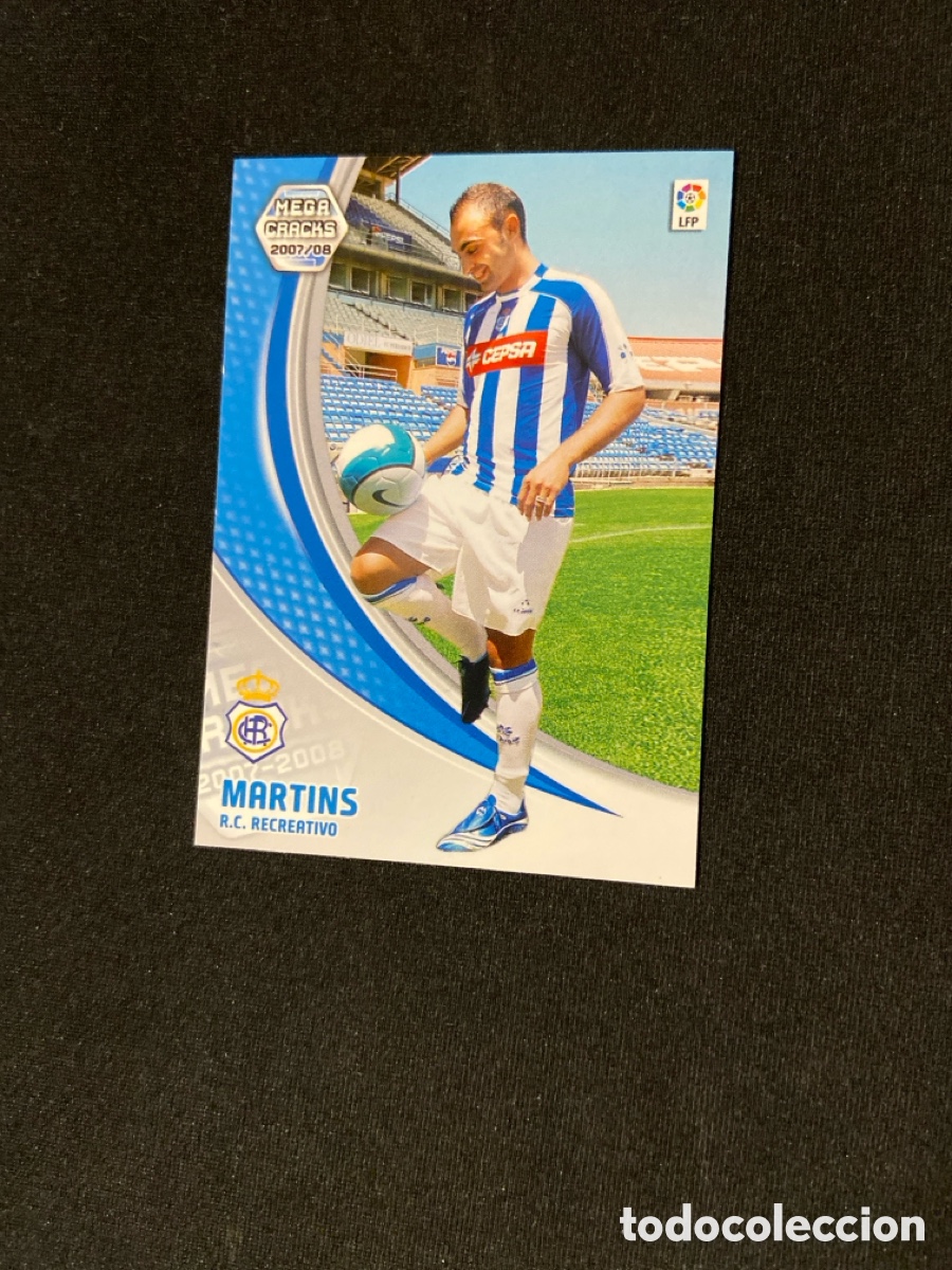 Football Stickers: MARTINS 261 (RECREATIVO HUELVA) PANINI MEGACRACKS 2007-2008 07 08 CROMO CARTA M-3