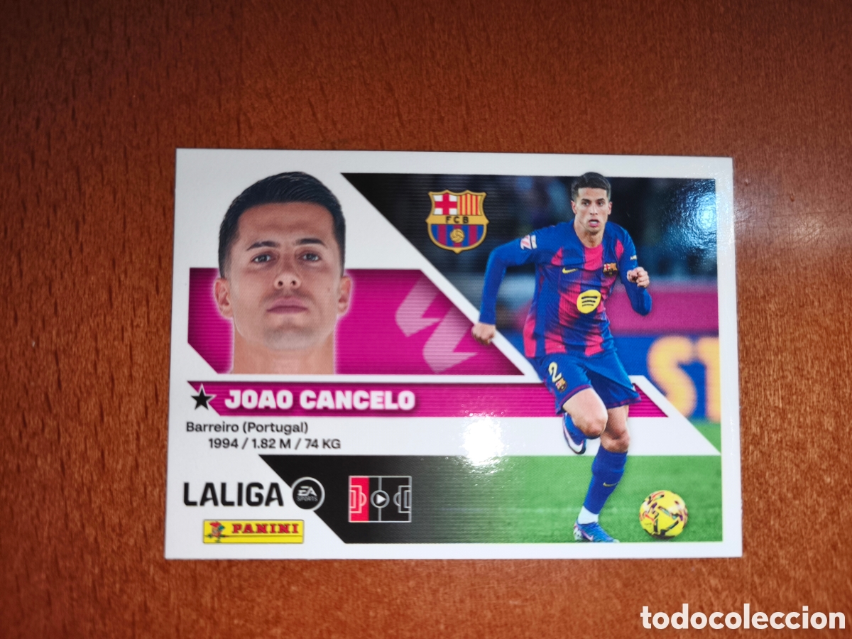 Football Stickers: Joao Cancelo n&deg;9 liga este 26/27 Barcelona