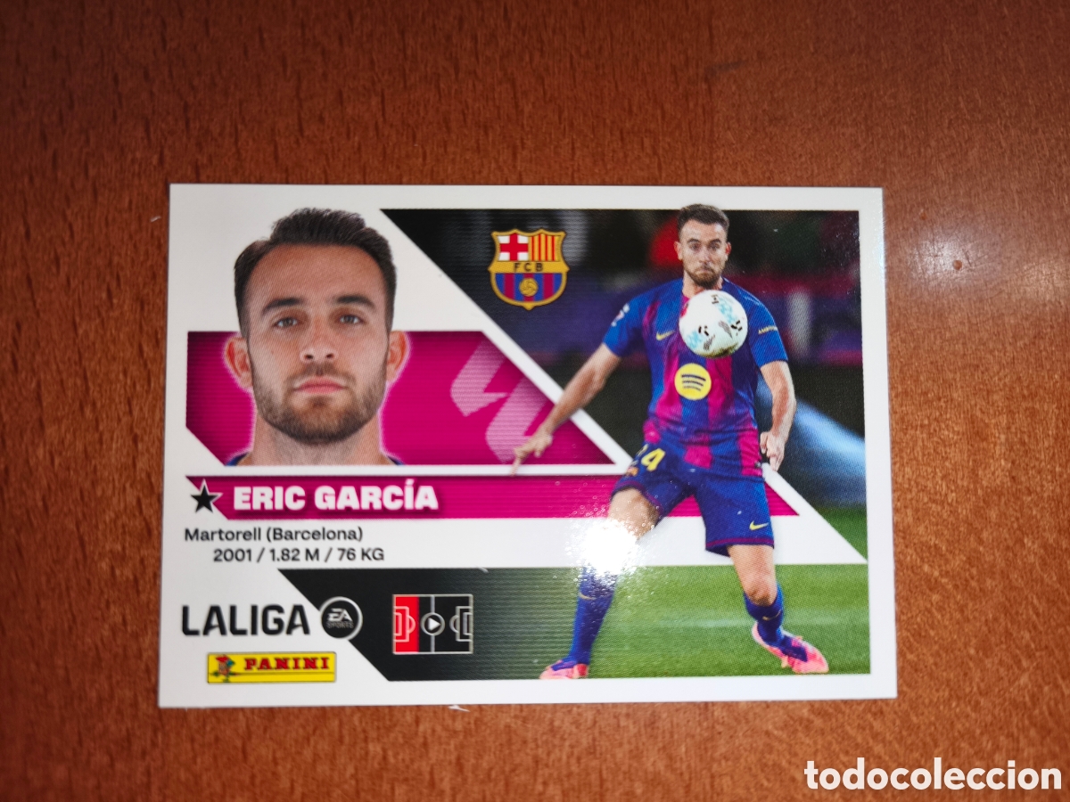 Football Stickers: Eric Garc&iacute;a n&deg;11 liga este 26/27 Barcelona