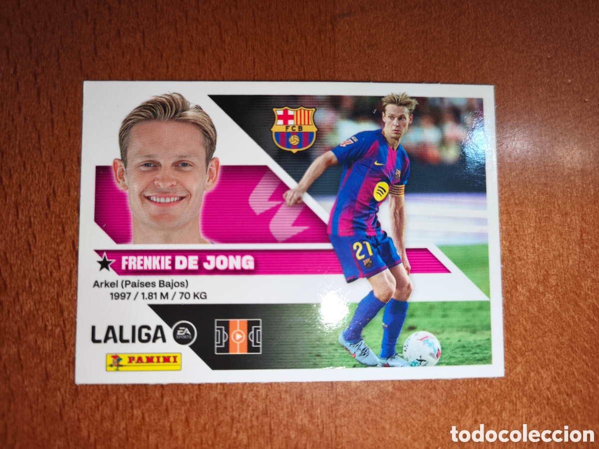 Football Stickers: De Jong n&deg;12 liga este 26/27 Barcelona