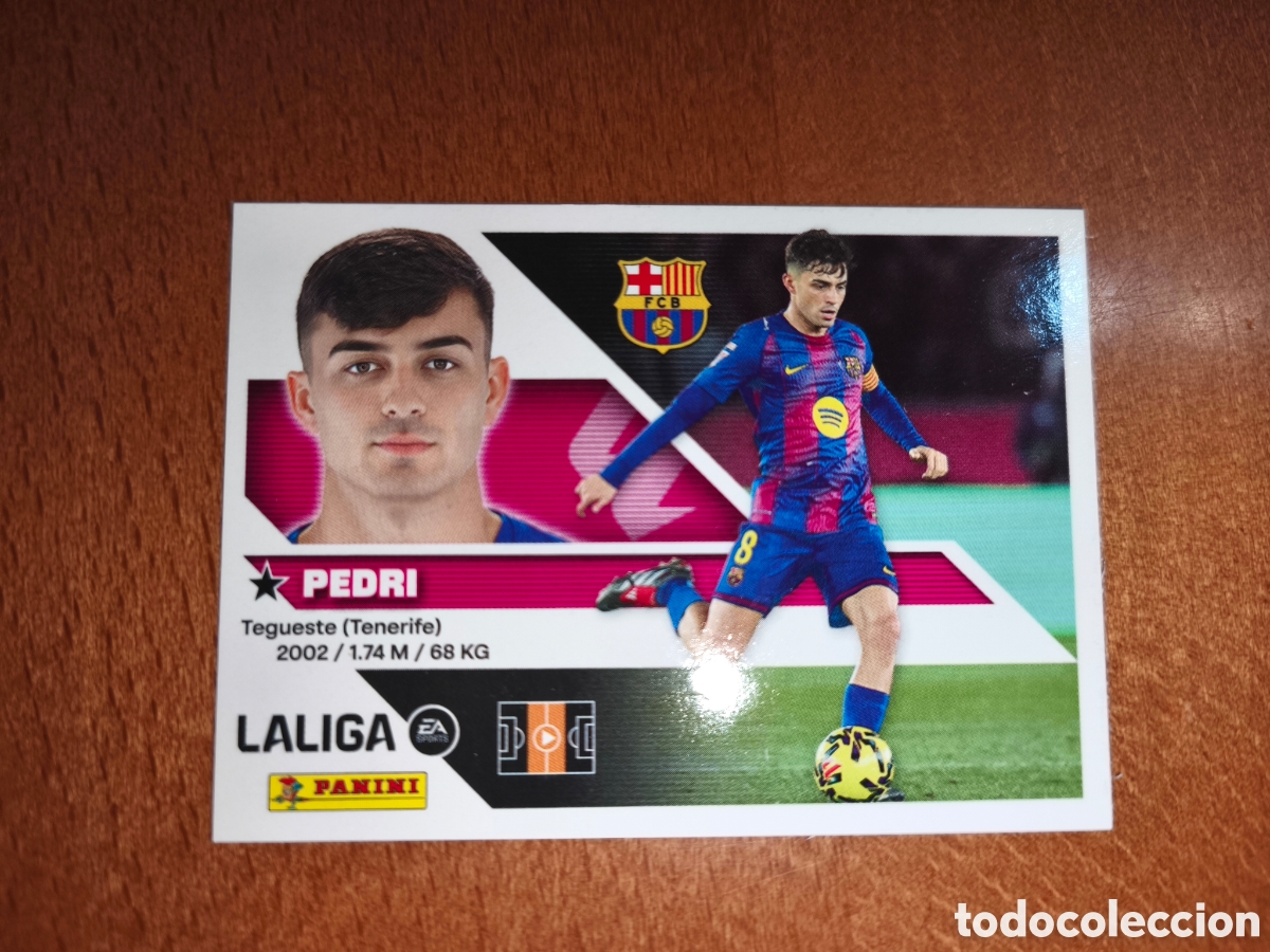 Football Stickers: Pedri n&deg;15 liga este 26/27 Barcelona