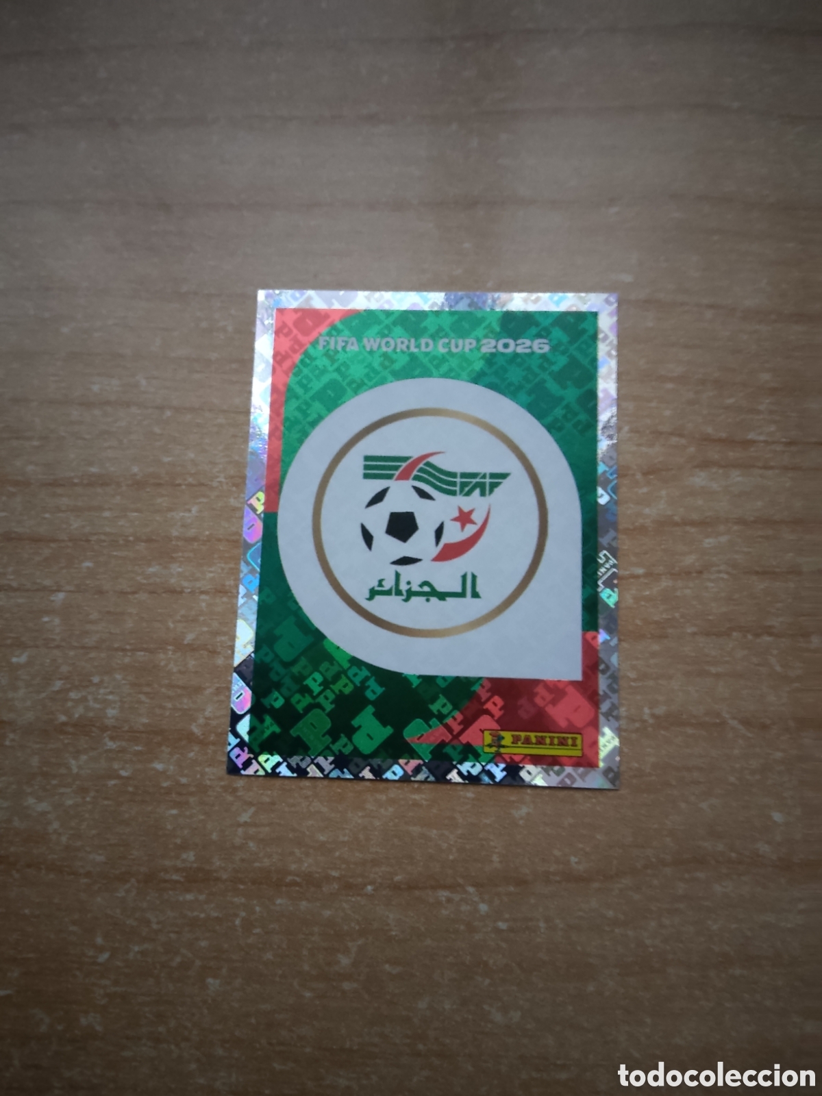 Football Stickers: 1 ESCUDO ALGERIA FIFA WORLD CUP 2026