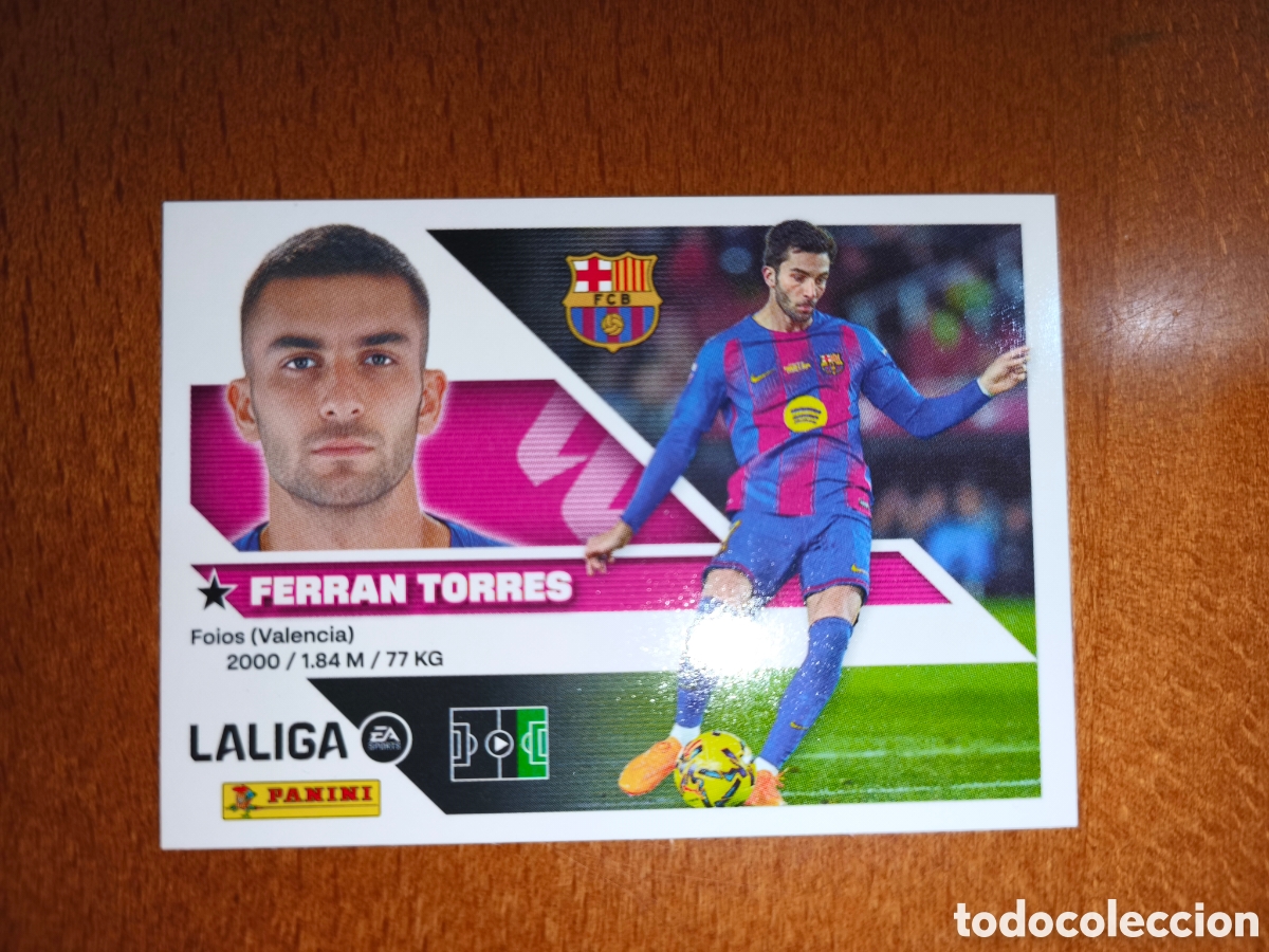Football Stickers: Ferran Torres n&deg;18 liga este 26/27 Barcelona