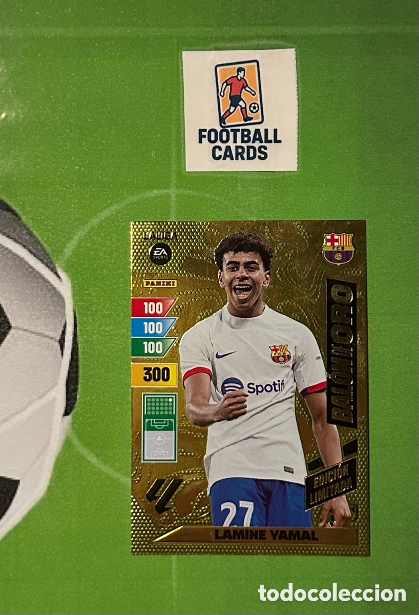 Cromos de f&uacute;tbol: Bal&oacute;n de oro Lamine Yamal Adrenalyn 23-24