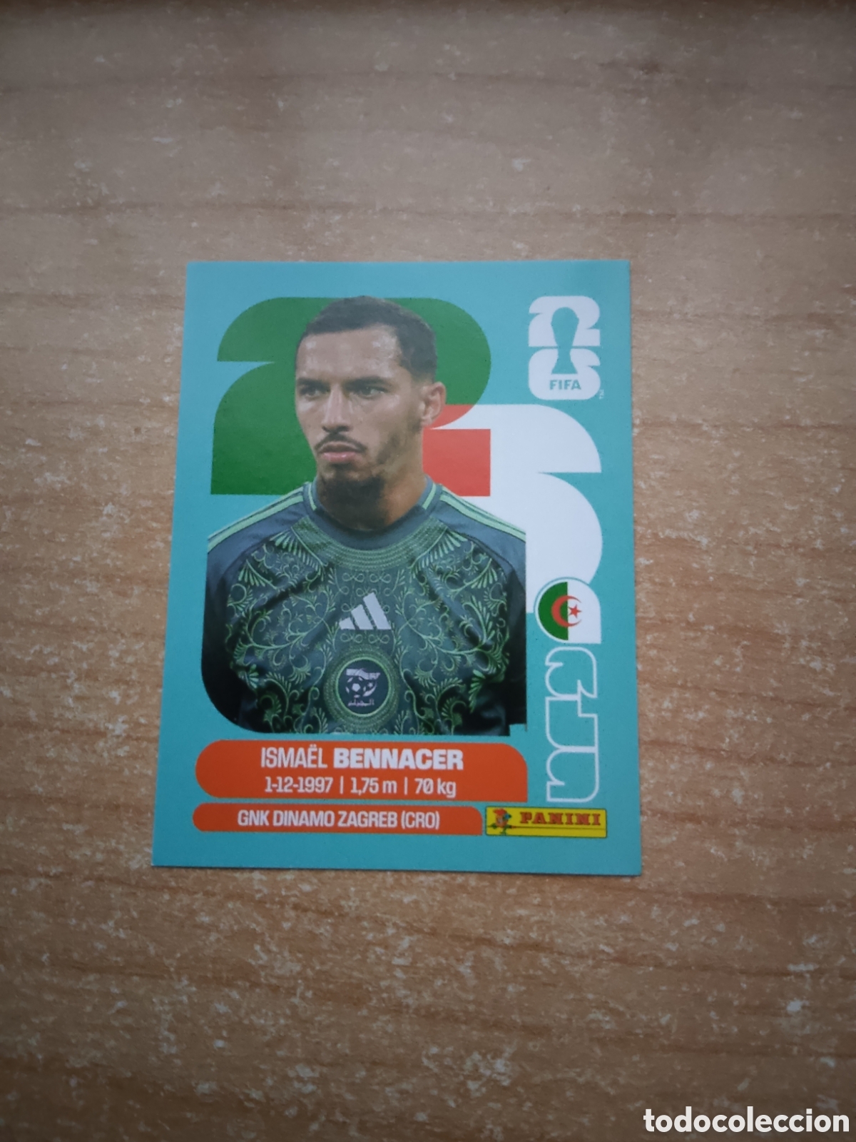 Cromos de f&uacute;tbol: 8 BENNACER ALGERIA FIFA WORLD CUP 2026