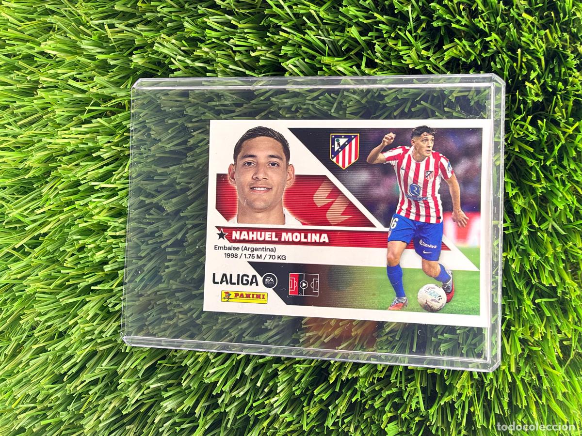 Cromos de f&uacute;tbol: N&ordm; 6 Nahuel Molina Atl&eacute;tico de Madrid Liga Este 26 27