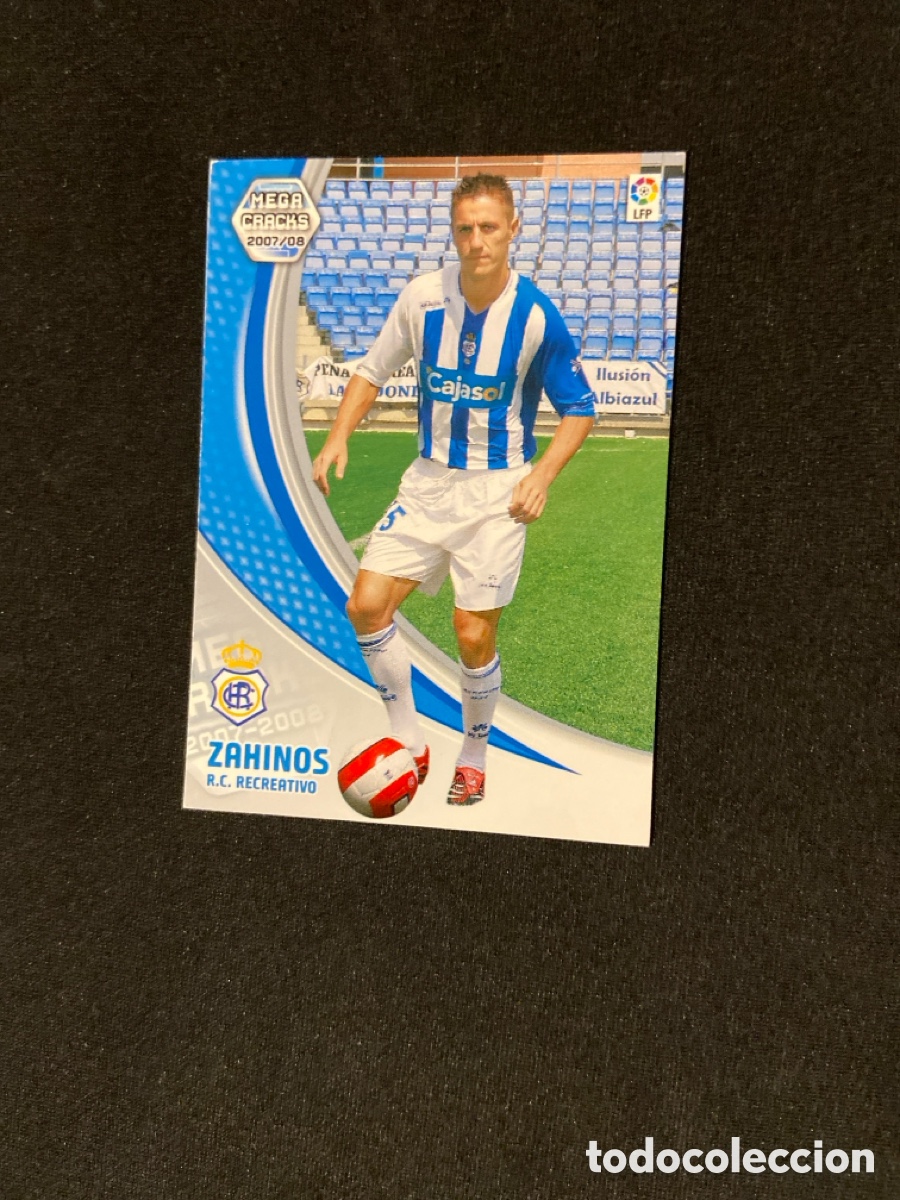 Cromos de f&uacute;tbol: ZAHINOS 266 BIS (RECREATIVO HUELVA) PANINI MEGACRACKS 2007-2008 07 08 CROMO CARTA M-3