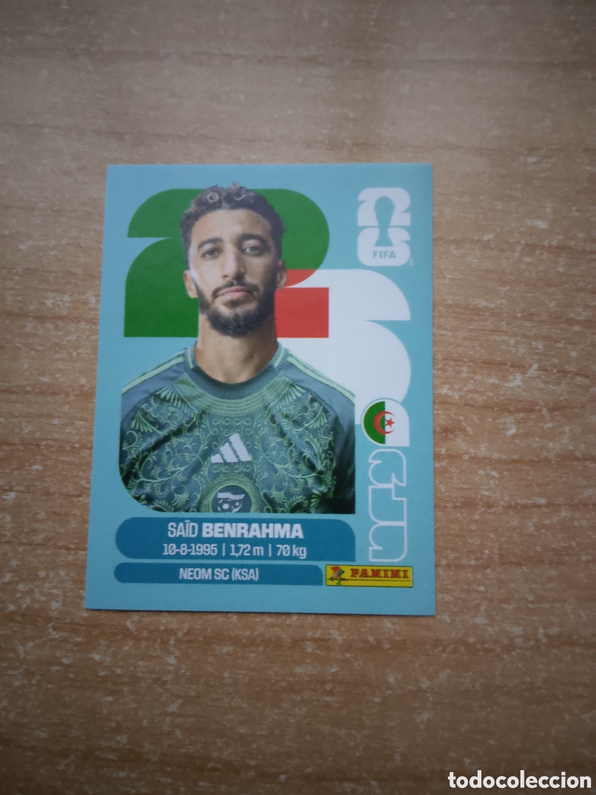 Cromos de f&uacute;tbol: 16 BENRAHMA ALGERIA FIFA WORLD CUP 2026