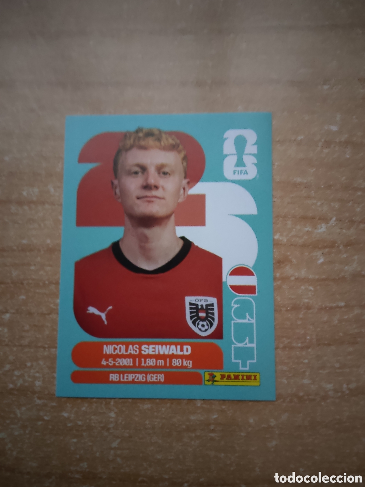 Cromos de f&uacute;tbol: 15 SEIWALD AUSTRIA FIFA WORLD CUP 2026