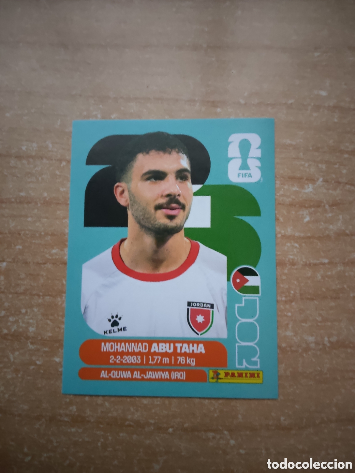 Cromos de f&uacute;tbol: 12 ABU TAHA JORDANIA FIFA WORLD CUP 2026