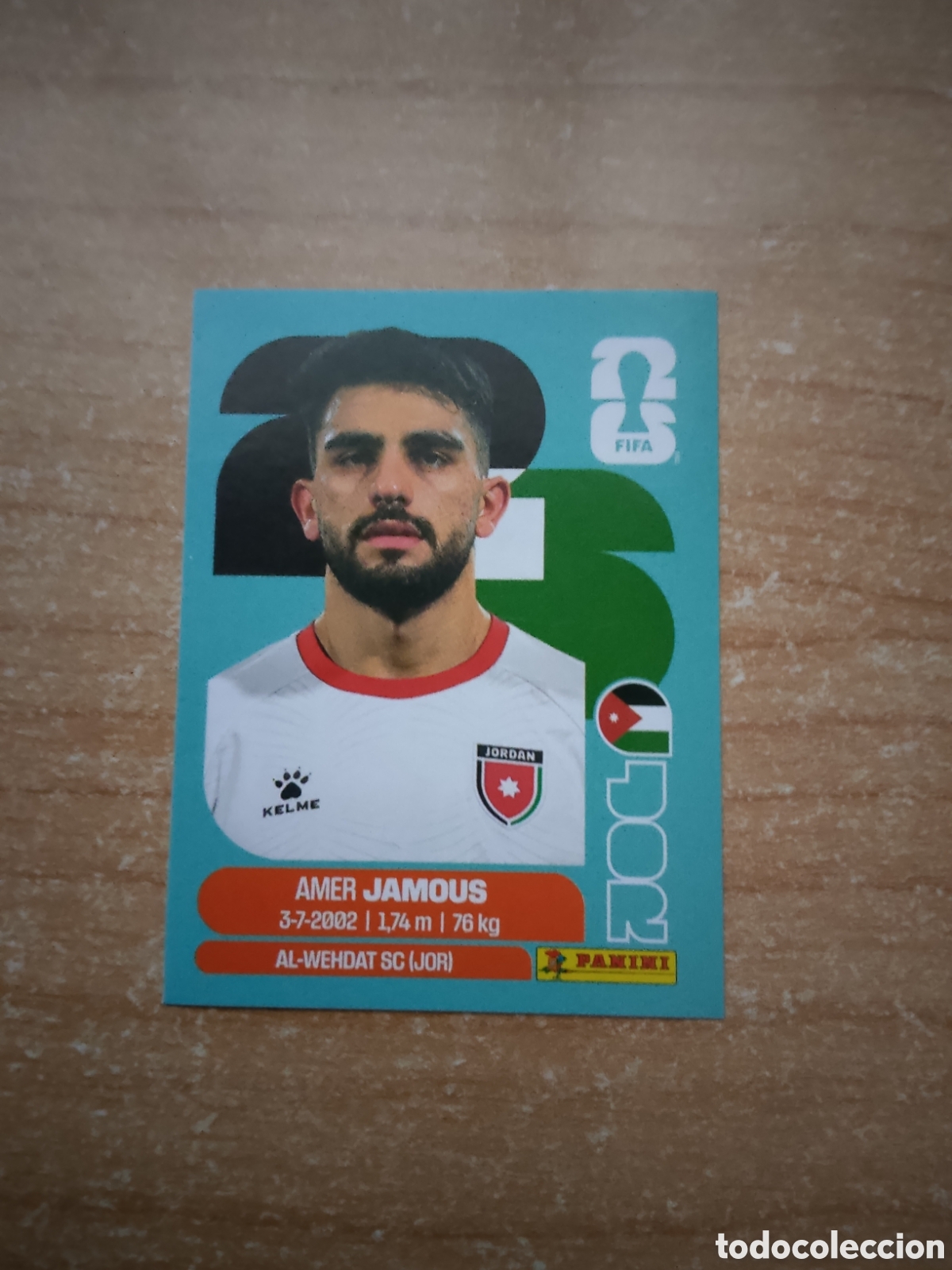 Cromos de f&uacute;tbol: 14 JAMOUS JORDANIA FIFA WORLD CUP 2026