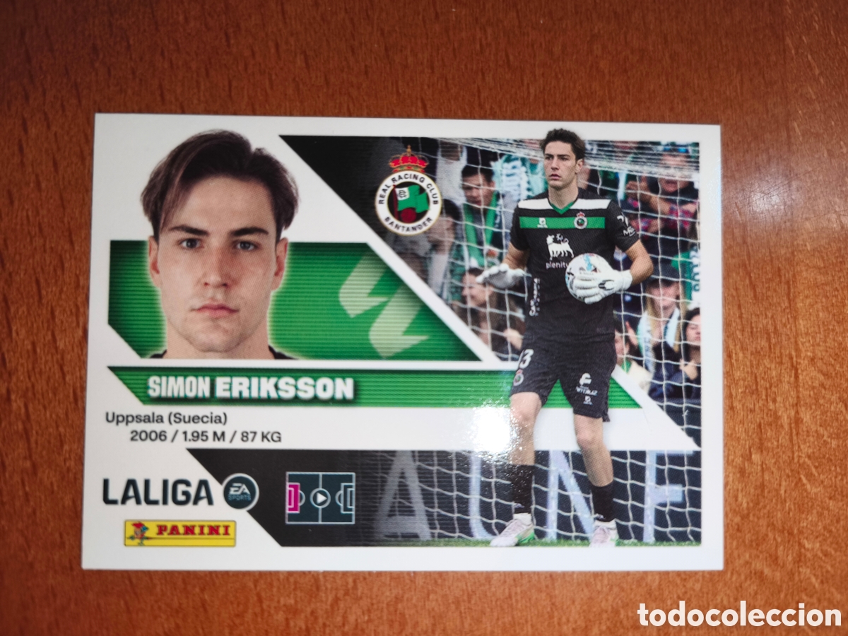 Cromos de f&uacute;tbol: Eriksson n&deg;4 liga este 26/27 Racing