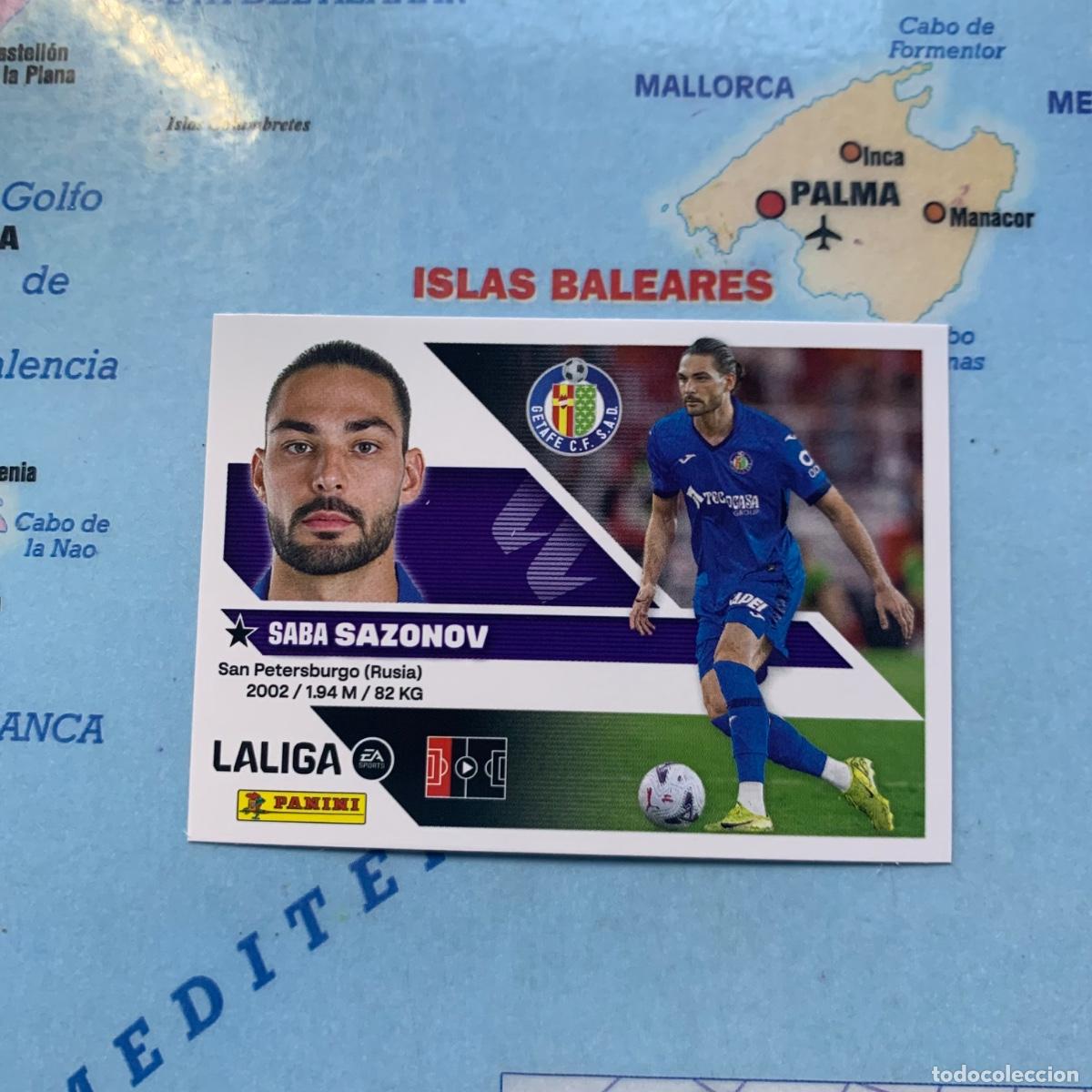 Cromos de f&uacute;tbol: Sazonov &uacute;ltimo fichaje n&uacute;mero 31 Del Getafe cromo de la liga este 26-27 2026-2027