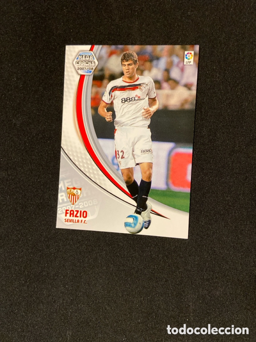 Cromos de f&uacute;tbol: FAZIO 274 BIS (SEVILLA) PANINI MEGACRACKS 2007-2008 07 08 CROMO CARTA M-3