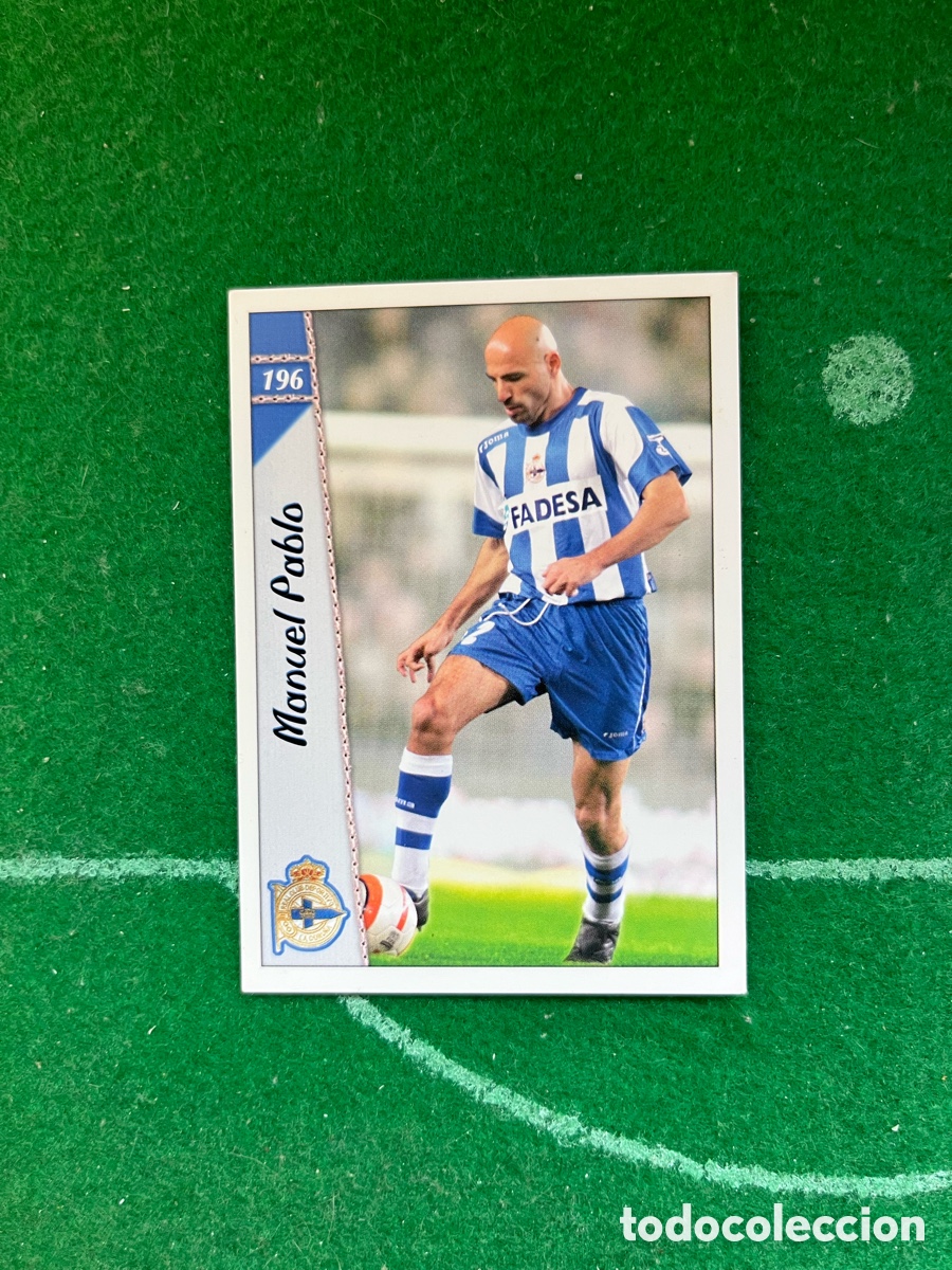 Cromos de f&uacute;tbol: 196 MANUEL PABLO DEPORTIVO DE LA CORU&Ntilde;A LAS FICHAS DE LA LIGA 2006 2007 MUNDICROMO