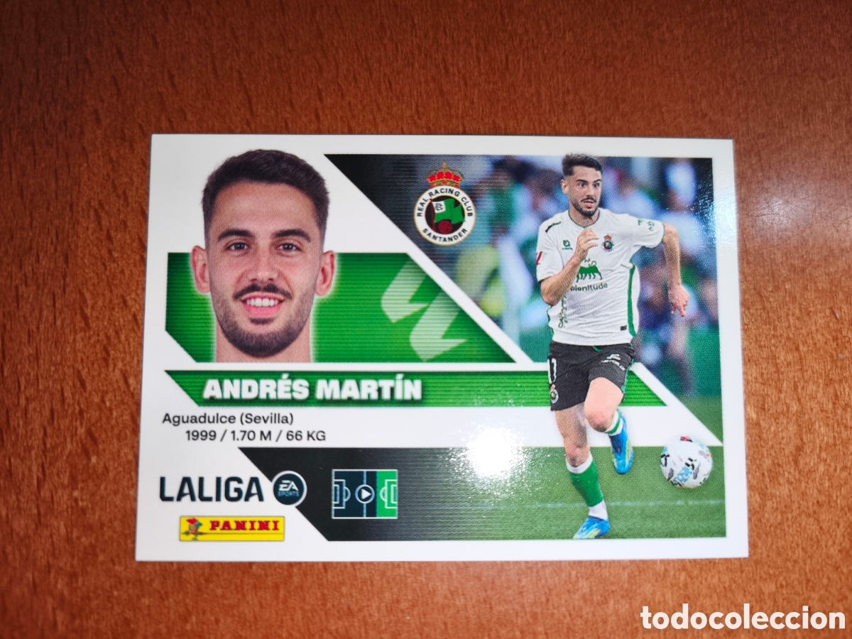 Cromos de f&uacute;tbol: Andr&eacute;s Mart&iacute;n n&deg;16 liga este 26/27 Racing