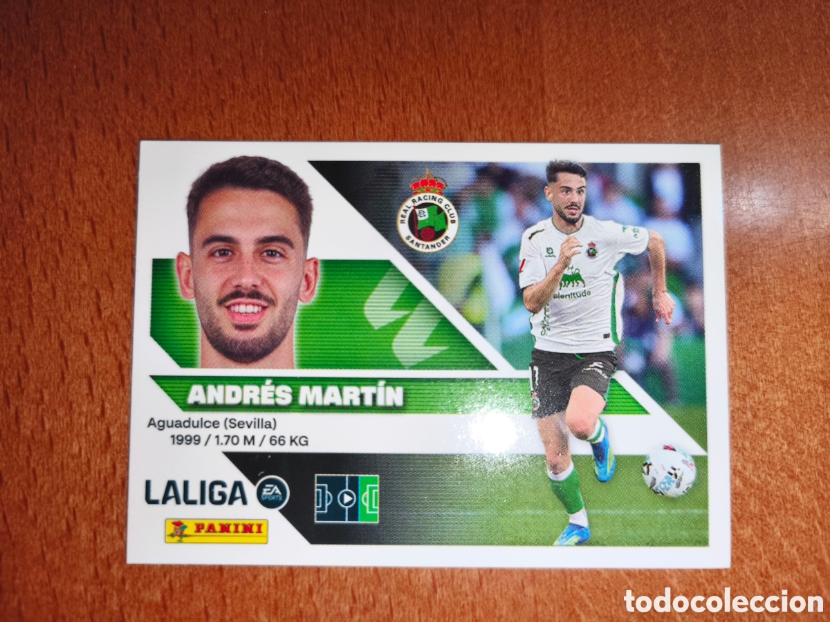 Cromos de f&uacute;tbol: Andr&eacute;s Mart&iacute;n n&deg;16 liga este 26/27 Racing