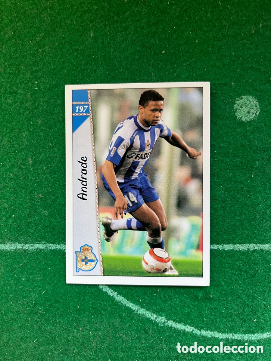 Cromos de f&uacute;tbol: 197 ANDRADE DEPORTIVO DE LA CORU&Ntilde;A LAS FICHAS DE LA LIGA 2006 2007 MUNDICROMO