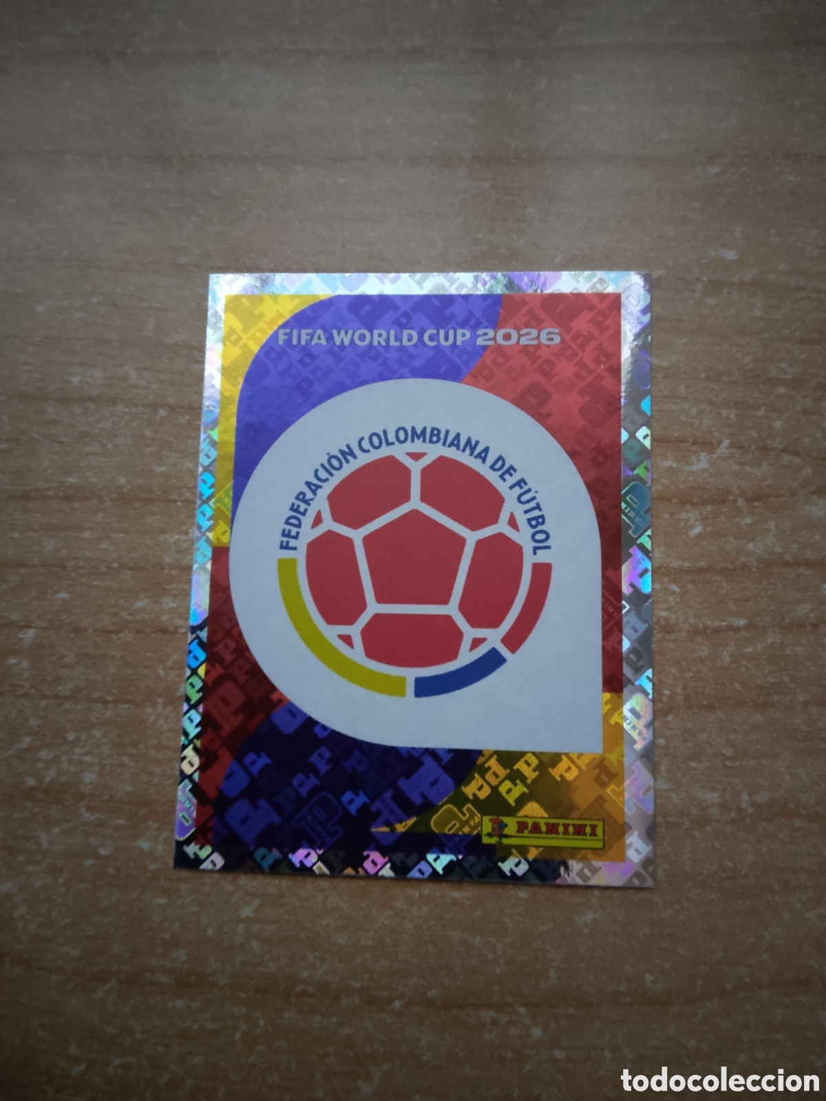 Cromos de f&uacute;tbol: 1 ESCUDO COLOMBIA FIFA WORLD CUP 2026