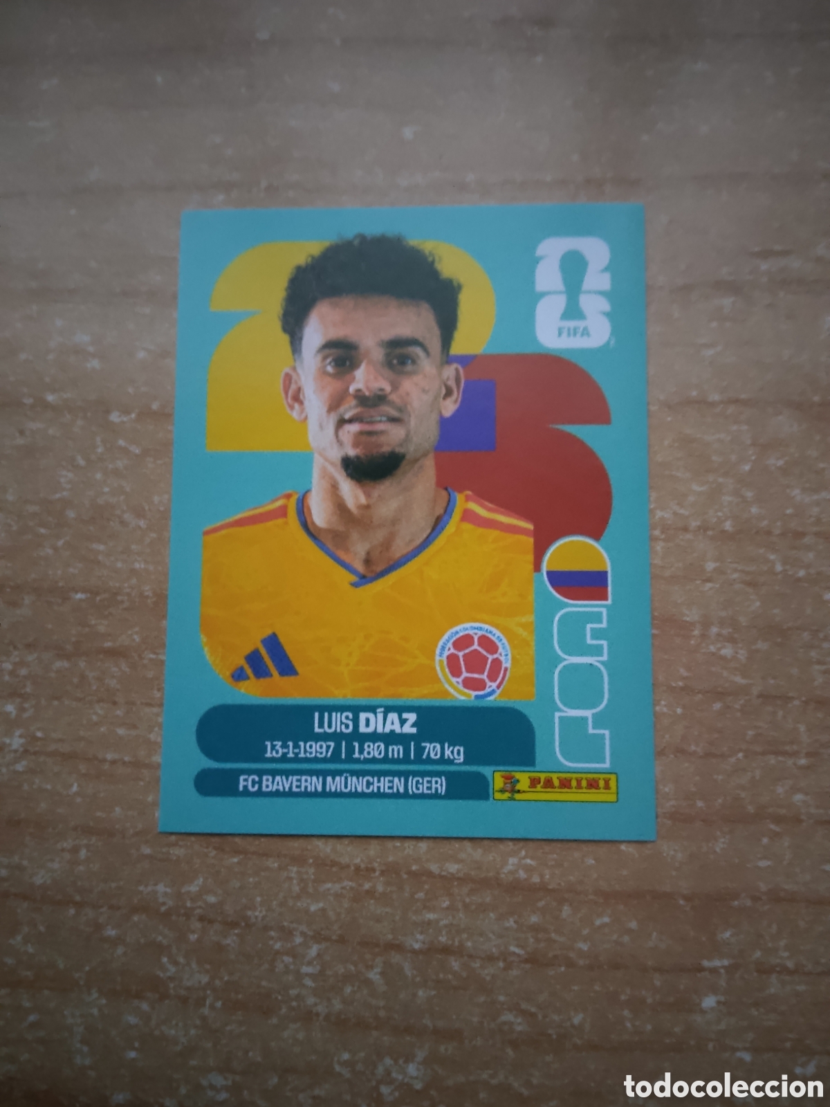Cromos de f&uacute;tbol: 20 LUIS DIAZ COLOMBIA FIFA WORLD CUP 2026
