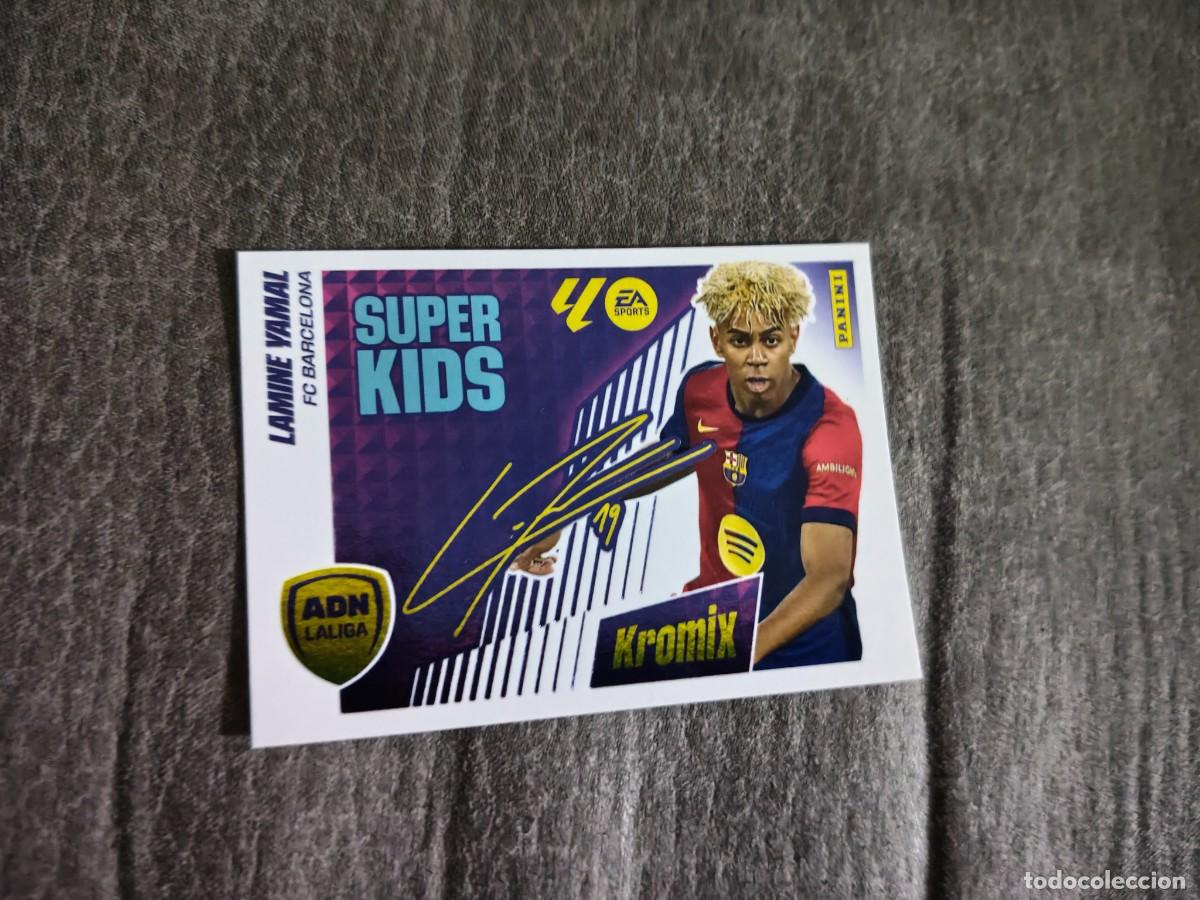 Cromos de f&uacute;tbol: Cromo K14 LAMINE YAMAL FC BARCELONA KROMIX SUPER KIDS Colecci&oacute;n LALIGA F&uacute;tbol 2025-2026 PANINI Nuevo