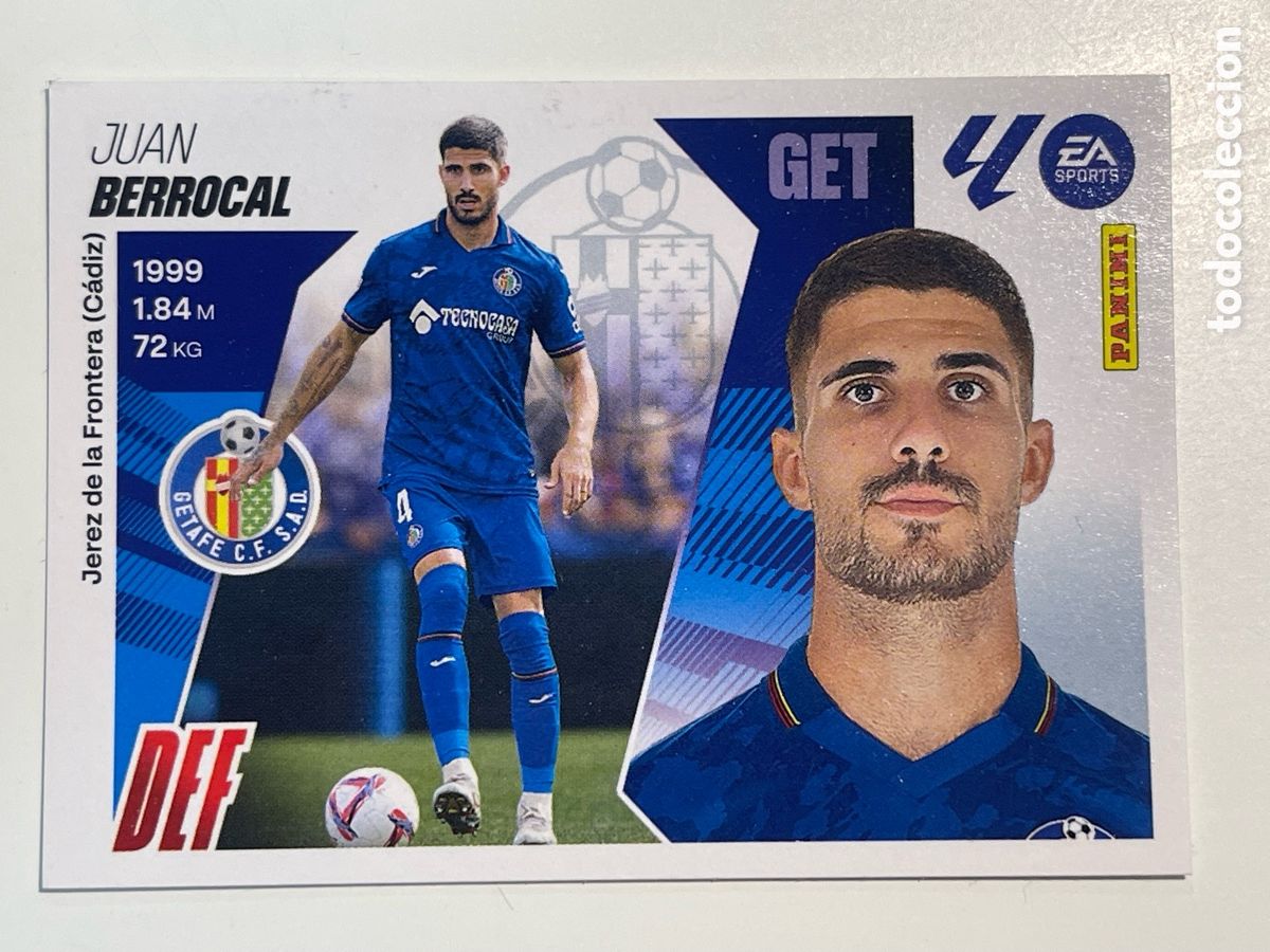Cromos de Futebol: Cromo &rdquo;JUAN BERROCAL&rdquo; GETAFE colecci&oacute;n album de cromos LIGA 2025-26 Coleccciones Este Panini