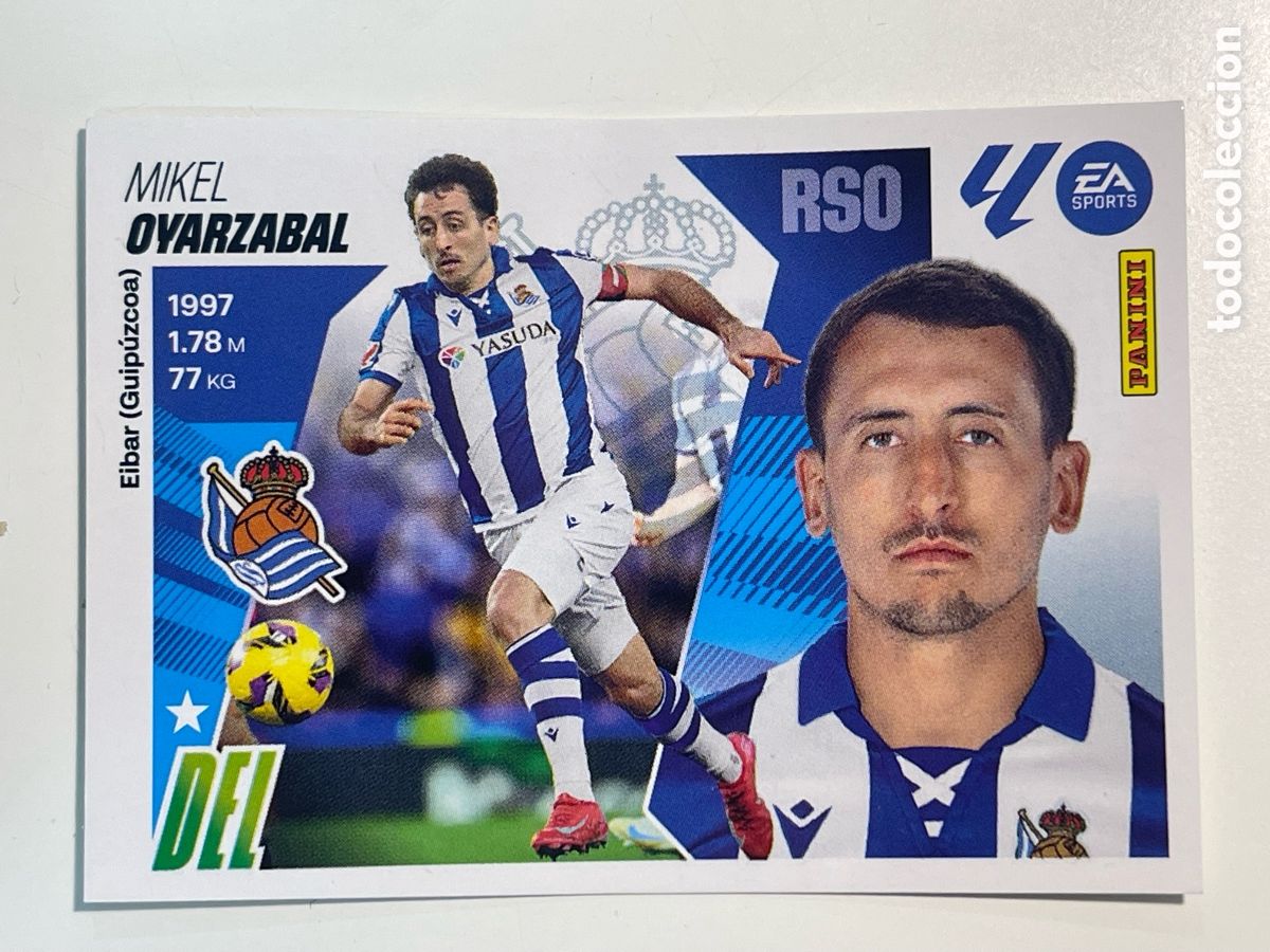 Fu&szlig;ball-Sticker: Cromo &rdquo;MIKEL OYARZABAL&rdquo; REAL SOCIEDAD col. album de cromos LIGA 2025-26 Coleccciones Este Panini