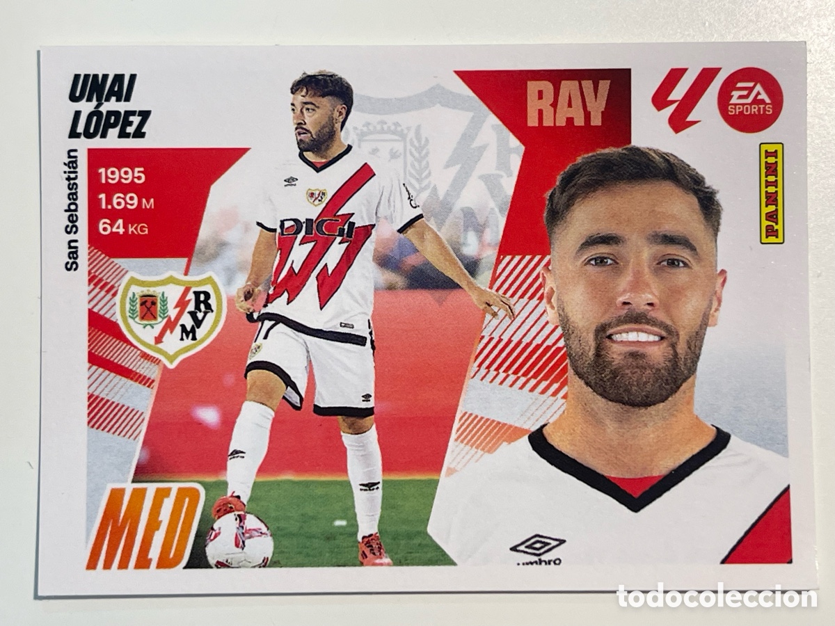 Fu&szlig;ball-Sticker: Cromo &rdquo;UNAI LOPEZ&rdquo; RAYO VALLECANO col. album de cromos LIGA 2025-26 Coleccciones Este Panini