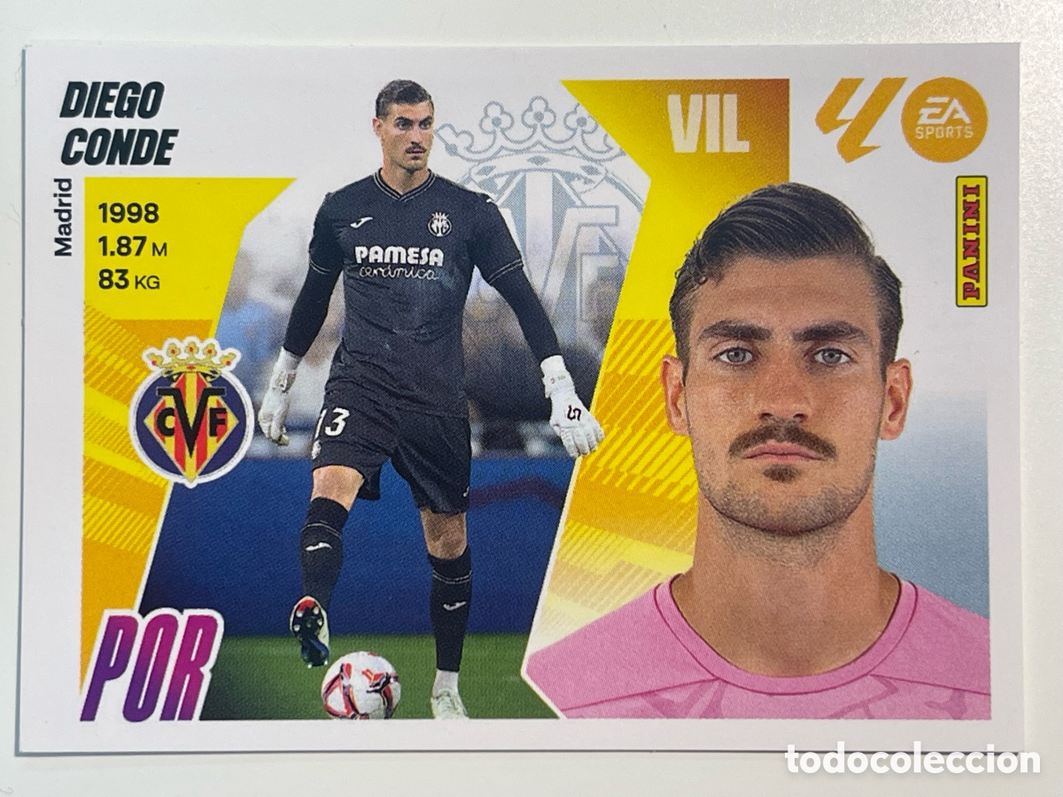 Fu&szlig;ball-Sticker: Cromo &rdquo;DIEGO CONDE&rdquo; VILLAREAL col. album de cromos LIGA 2025-26 Coleccciones Este Panini