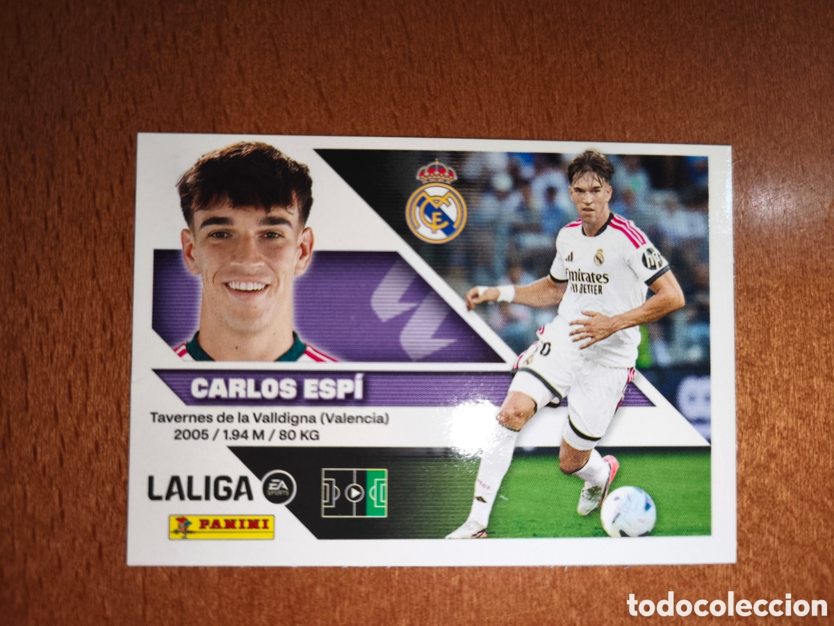 Cromos de f&uacute;tbol: Carlos Espi n&deg;17 Bis Coloca liga este 26/27 Real Madrid