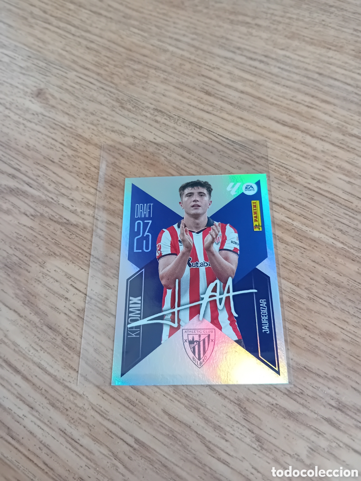 Cromos de f&uacute;tbol: Jauregizar K11 Draft 23 Kromix Firmada Athletic de Bilbao 26 27 2026 2027 Este Panini