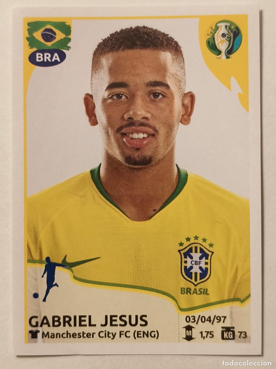 Cromos de f&uacute;tbol: #38 GABRIEL JESUS (BRASIL) COPA AMERICA BRASIL 2019 PANINI