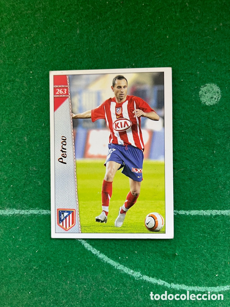 Cromos de f&uacute;tbol: 263 PETROV ATL&Eacute;TICO DE MADRID LAS FICHAS DE LA LIGA 2006 2007 MUNDICROMO