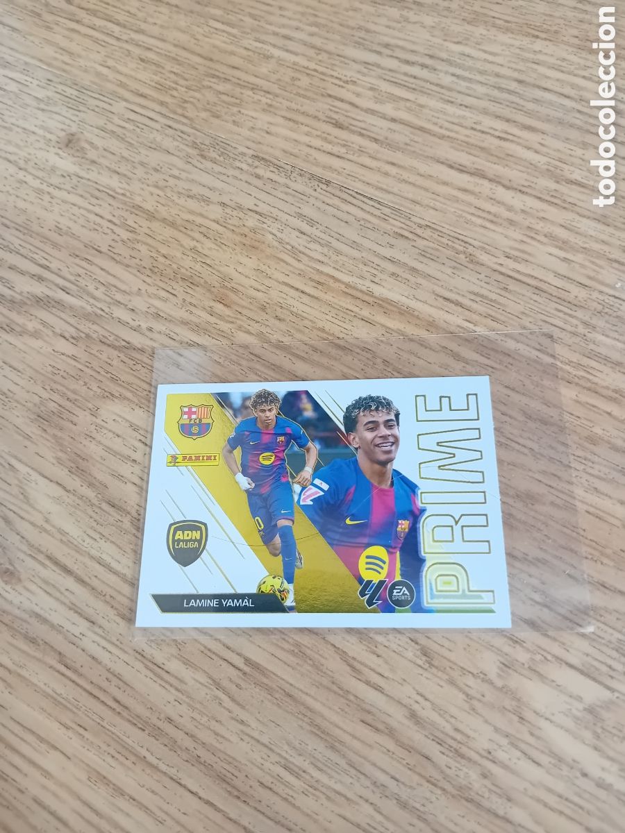 Cromos de f&uacute;tbol: Lamine Yamal Adn La Liga Prime Barcelona 26 27 2026 2027 Este Panini